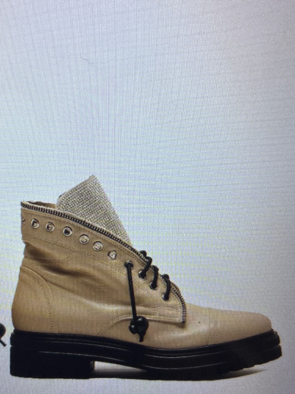 Michele Lopriore Milano Strass Combat Boots mwot